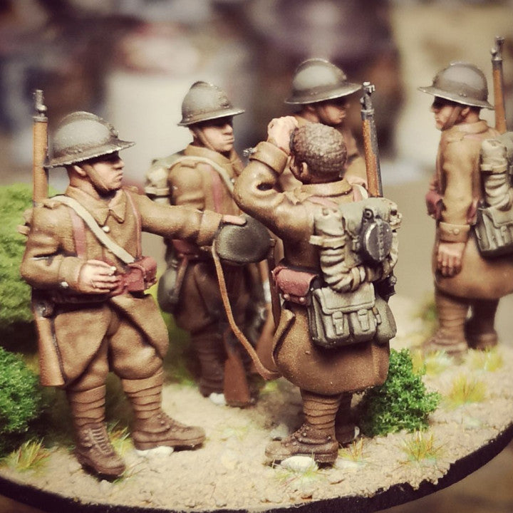 WW2 french reserve infantry at rest by Colonel Muller