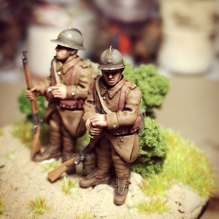 WW2 french reserve infantry at rest by Colonel Muller