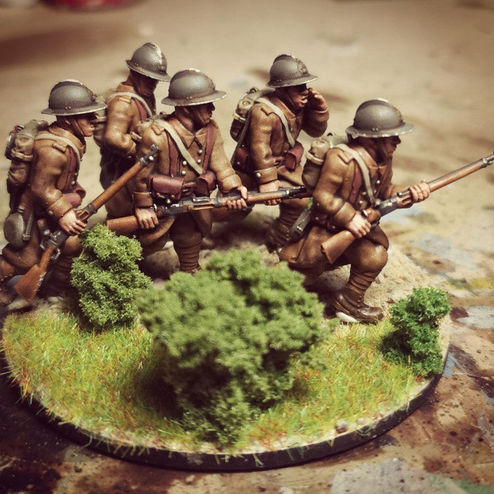 WW2 french reserve infantry on alert by Colonel Muller
