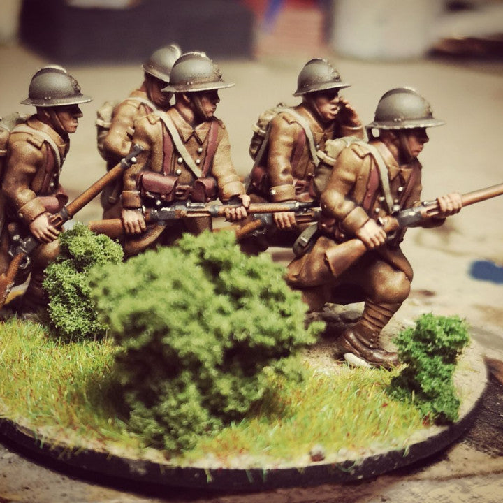 WW2 french reserve infantry on alert by Colonel Muller