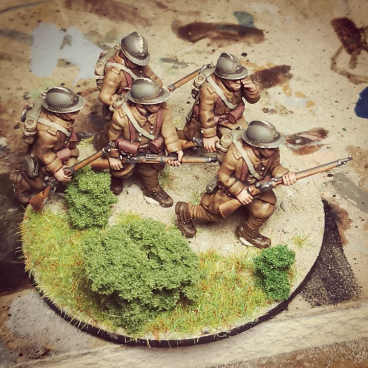 WW2 french reserve infantry on alert by Colonel Muller