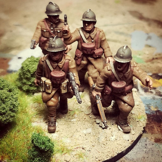 WW2 french Officer and NCO by Colonel Muller