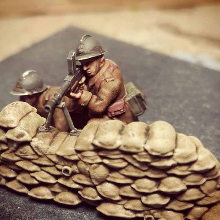 WW2 french FM 24/29 fortified fire position by Colonel Muller