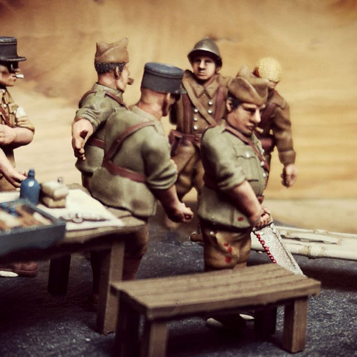 WW2 advanced field medical post by Colonel Muller