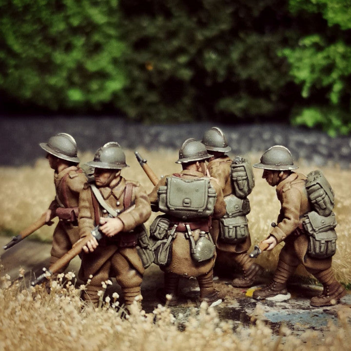 WW2 french regular infantry scouting by Colonel Muller