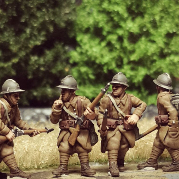 WW2 french regular infantry scouting by Colonel Muller