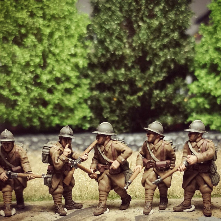 WW2 french regular infantry scouting by Colonel Muller