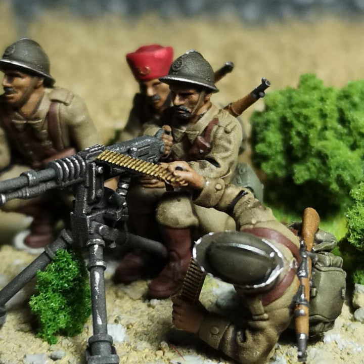 28mm French Spahis HMG Hotchkiss 1914 by Colonel Muller