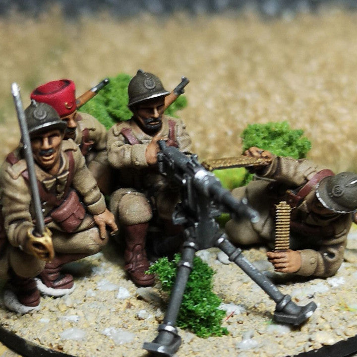 28mm French Spahis HMG Hotchkiss 1914 by Colonel Muller