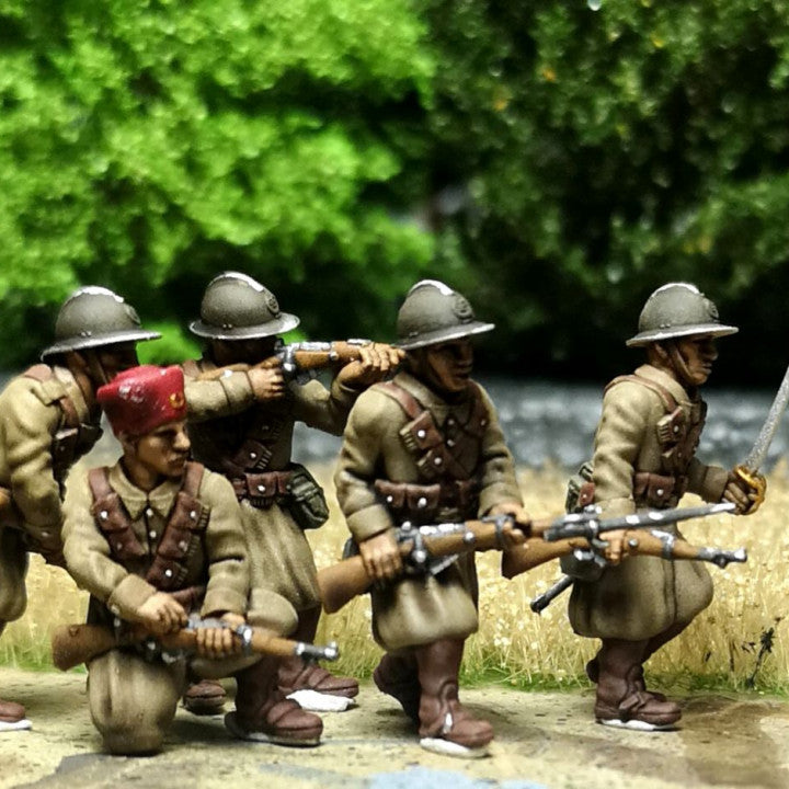 28mm French dismounted cavalry (Spahis) combat group 2 by Colonel Muller