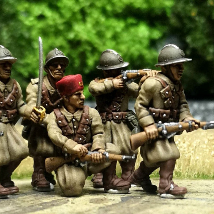 28mm French dismounted cavalry (Spahis) combat group 2 by Colonel Muller