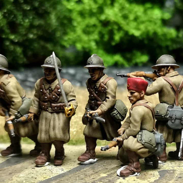 28mm French dismounted cavalry (Spahis) combat group 2 by Colonel Muller