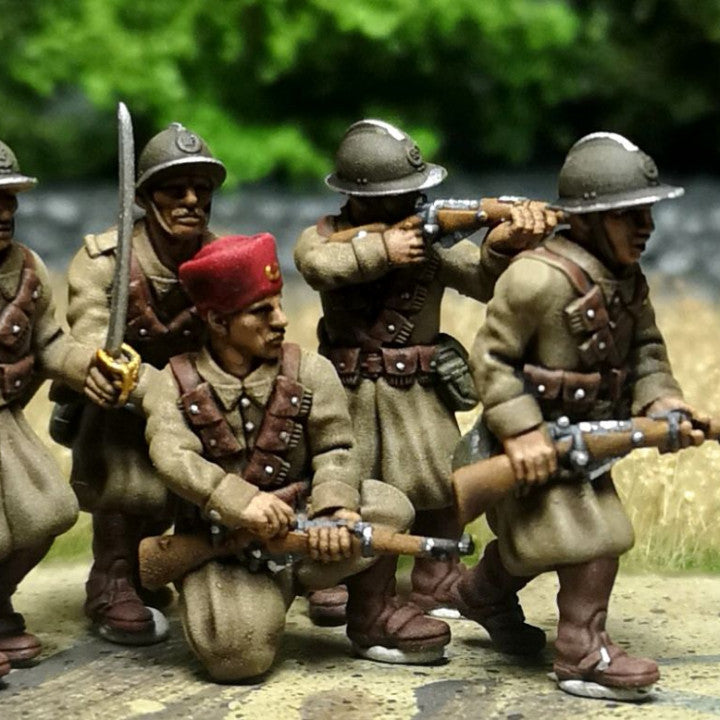28mm French dismounted cavalry (Spahis) combat group 2 by Colonel Muller