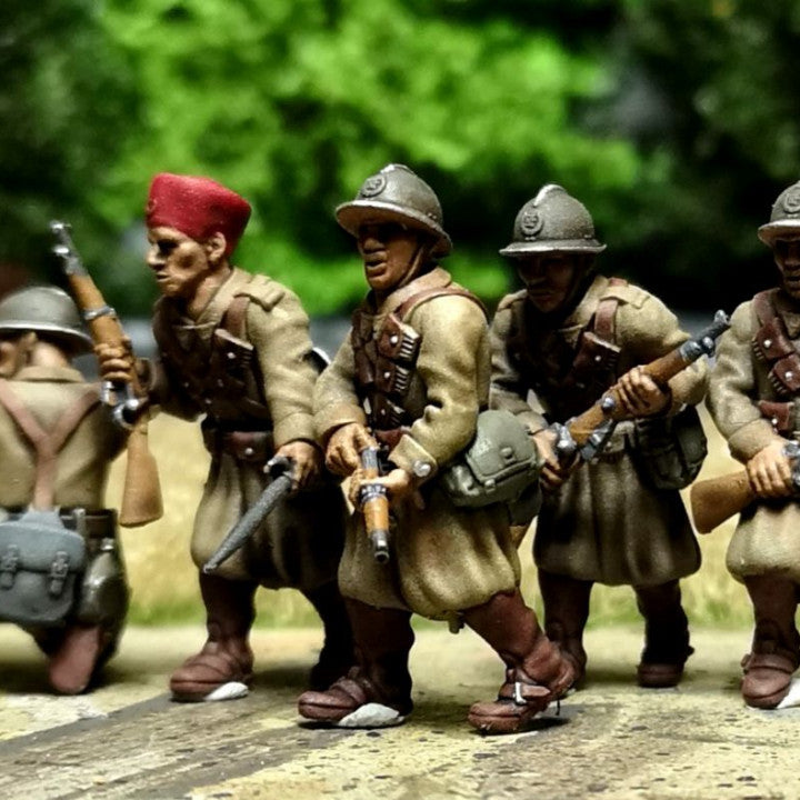 28mm French dismounted cavalry (Spahis) combat group 1 by Colonel Muller