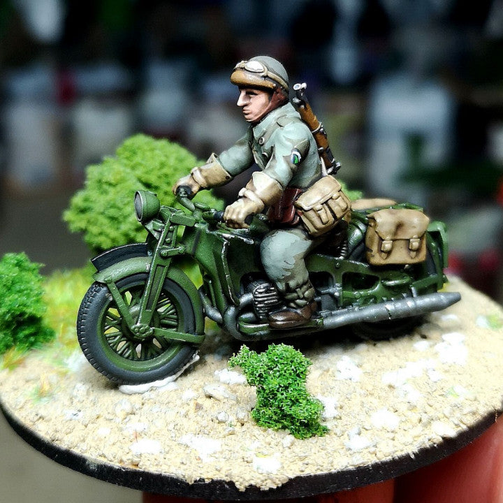 28mm 1940 french motorbikes (DLM or GRDI) by Colonel Muller