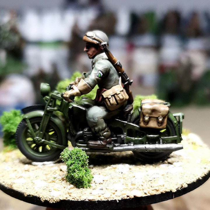 28mm 1940 french motorbikes (DLM or GRDI) by Colonel Muller