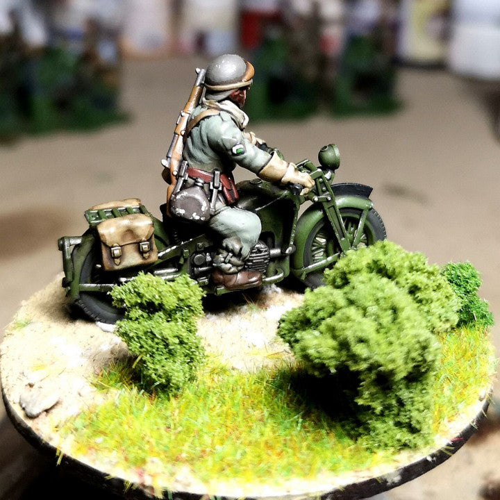 28mm 1940 french motorbikes (DLM or GRDI) by Colonel Muller