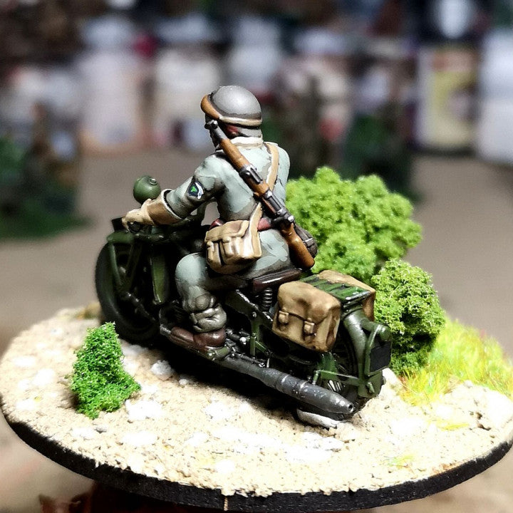 28mm 1940 french motorbikes (DLM or GRDI) by Colonel Muller