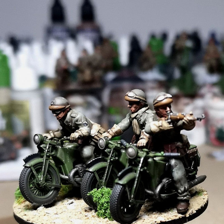 28mm 1940 french fusiliers motocyclistes (DLM or GRDI) 2 by Colonel Muller