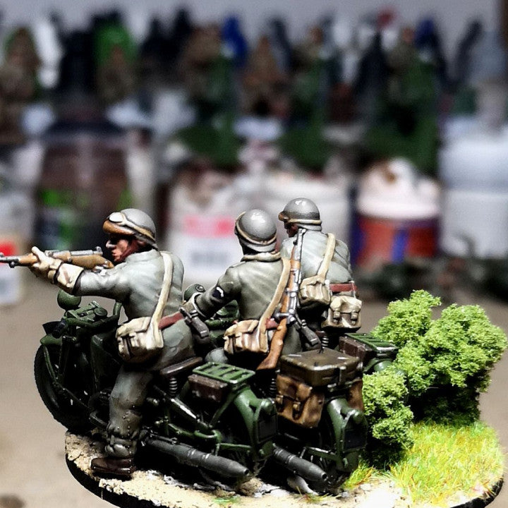 28mm 1940 french fusiliers motocyclistes (DLM or GRDI) 2 by Colonel Muller