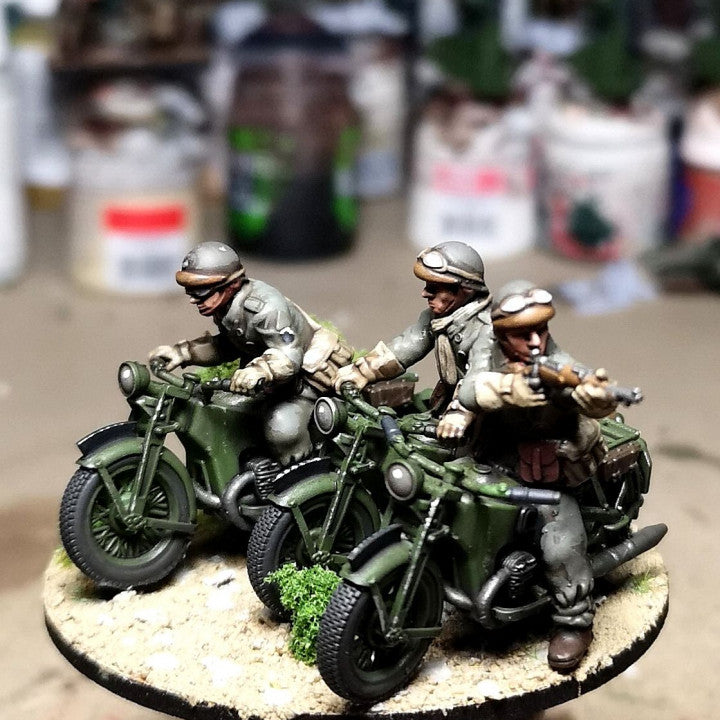 28mm 1940 french fusiliers motocyclistes (DLM or GRDI) 2 by Colonel Muller