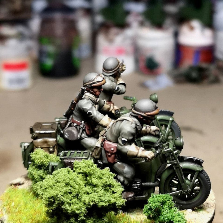28mm 1940 french fusiliers motocyclistes (DLM or GRDI) 2 by Colonel Muller