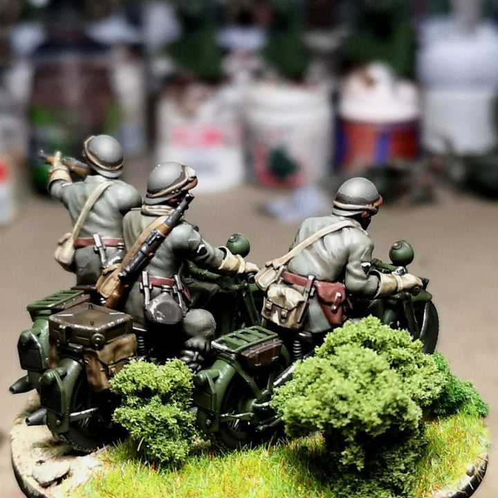 28mm 1940 french fusiliers motocyclistes (DLM or GRDI) 2 by Colonel Muller