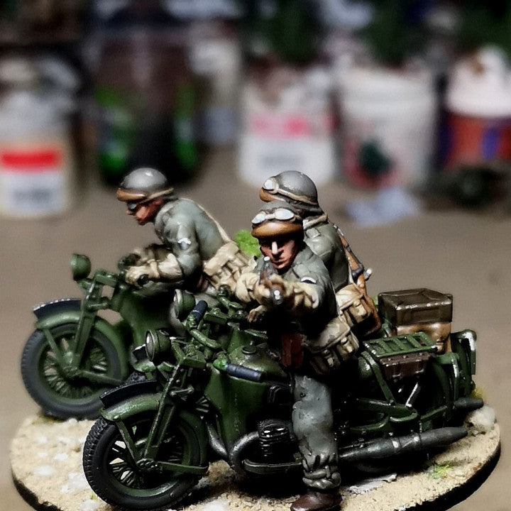 28mm 1940 french fusiliers motocyclistes (DLM or GRDI) 2 by Colonel Muller