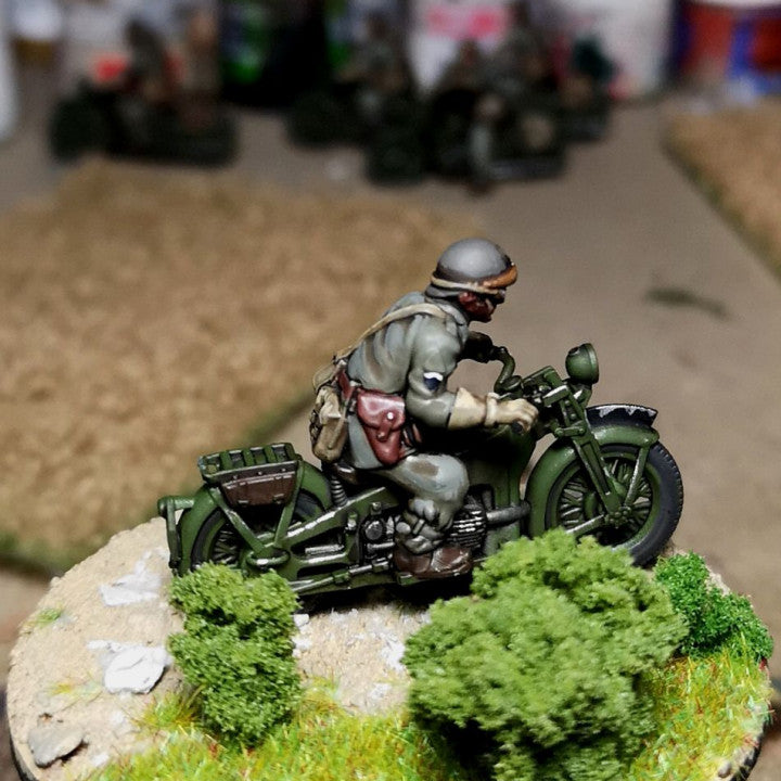 28mm 1940 french fusiliers motocyclistes (DLM or GRDI) 2 by Colonel Muller