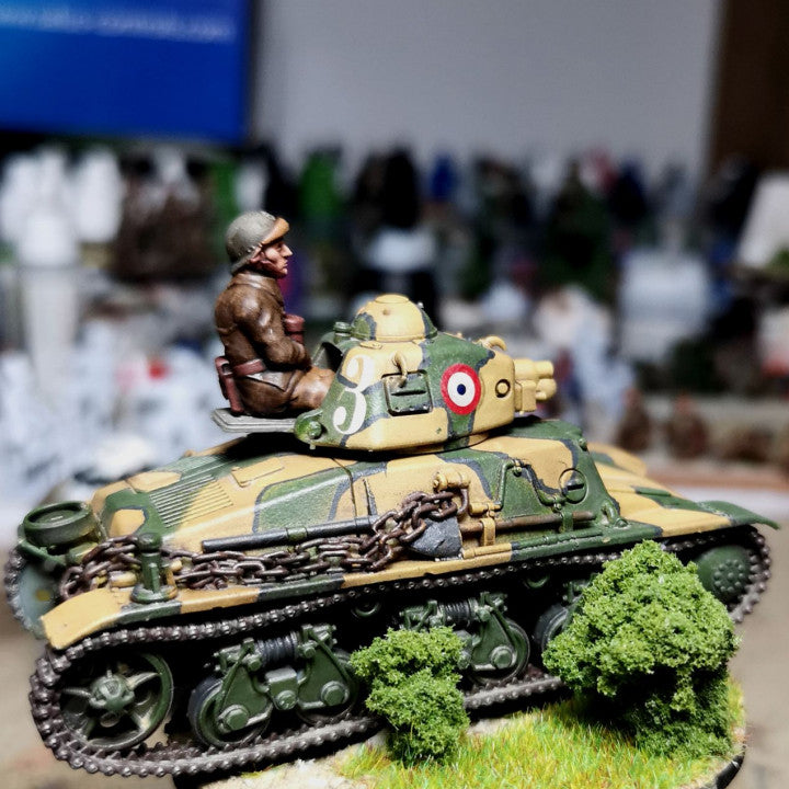 WW2 28mm 1940 French tank crew 1 by Colonel Muller