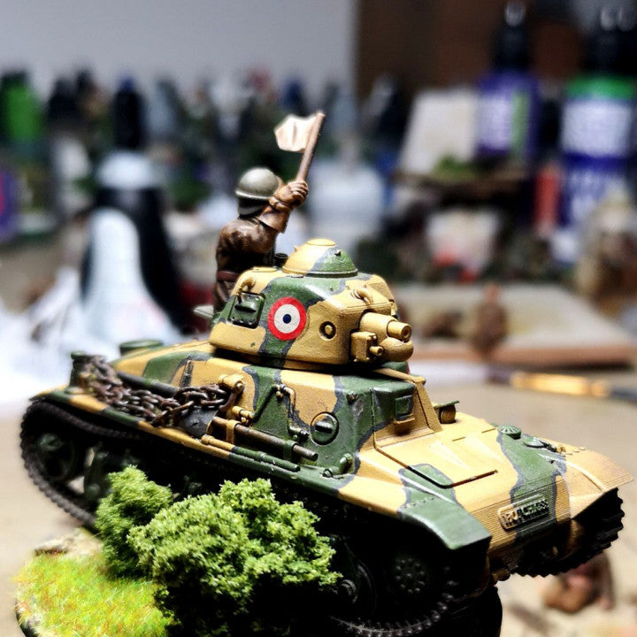 WW2 28mm 1940 French tank crew 3 by Colonel Muller