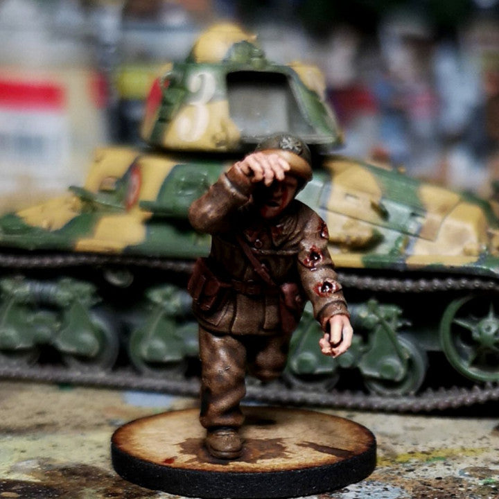 WW2 28mm 1940 French tank crew 2 by Colonel Muller