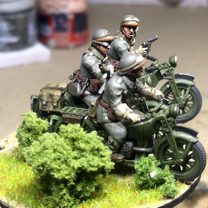 28mm 1940 french fusiliers motocyclistes (DLM or GRDI) 3 by Colonel Muller