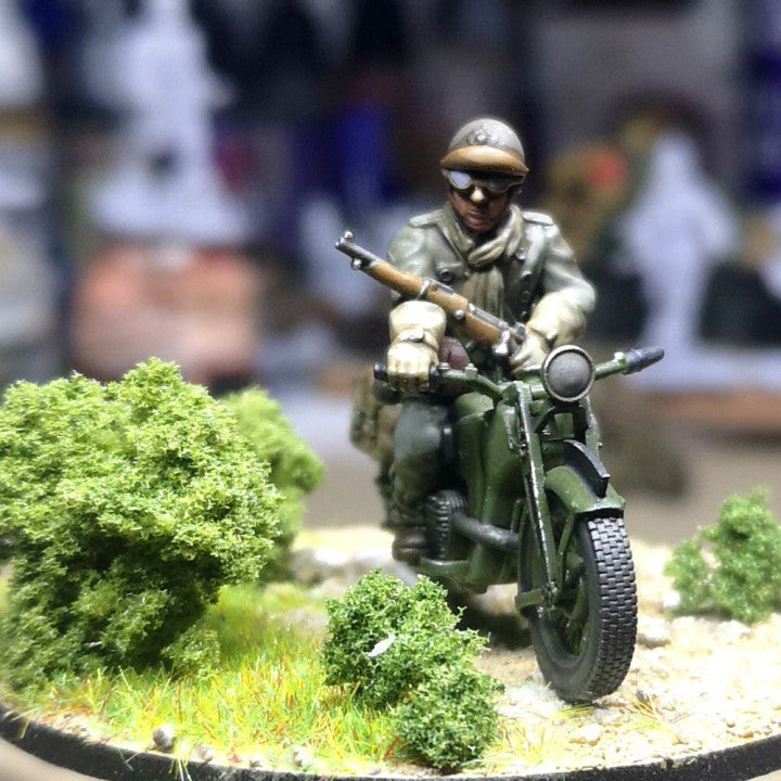 28mm 1940 french fusiliers motocyclistes (DLM or GRDI) 3 by Colonel Muller