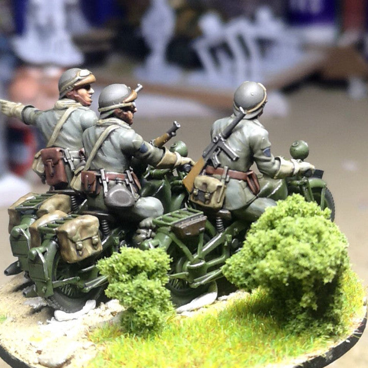 28mm 1940 french fusiliers motocyclistes (DLM or GRDI) 3 by Colonel Muller