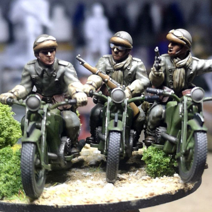 28mm 1940 french fusiliers motocyclistes (DLM or GRDI) 3 by Colonel Muller