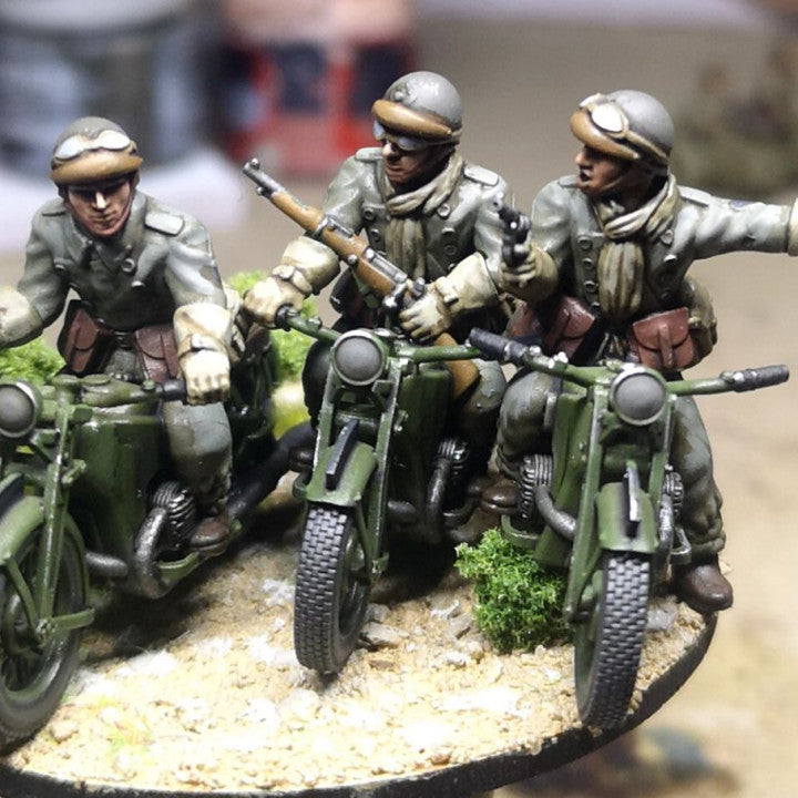 28mm 1940 french fusiliers motocyclistes (DLM or GRDI) 3 by Colonel Muller
