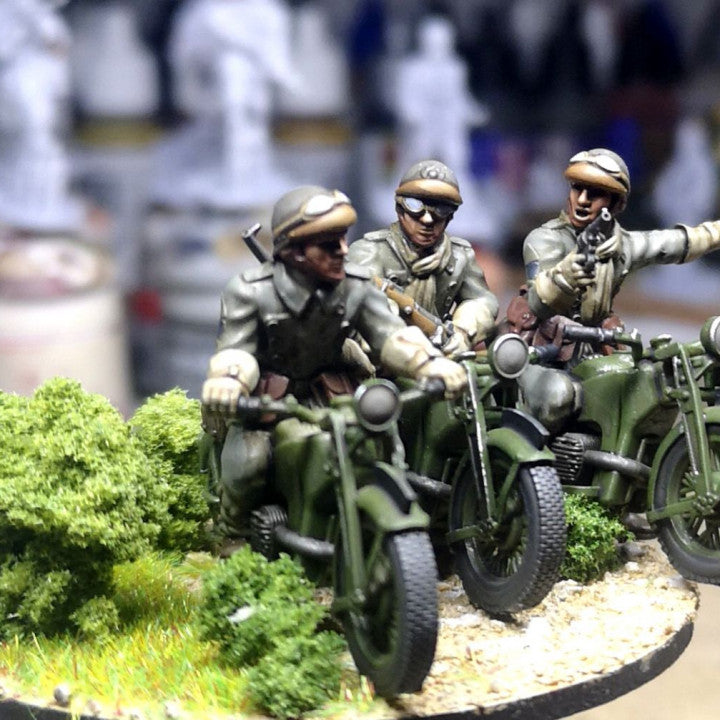 28mm 1940 french fusiliers motocyclistes (DLM or GRDI) 3 by Colonel Muller