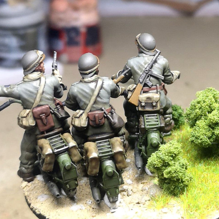 28mm 1940 french fusiliers motocyclistes (DLM or GRDI) 3 by Colonel Muller