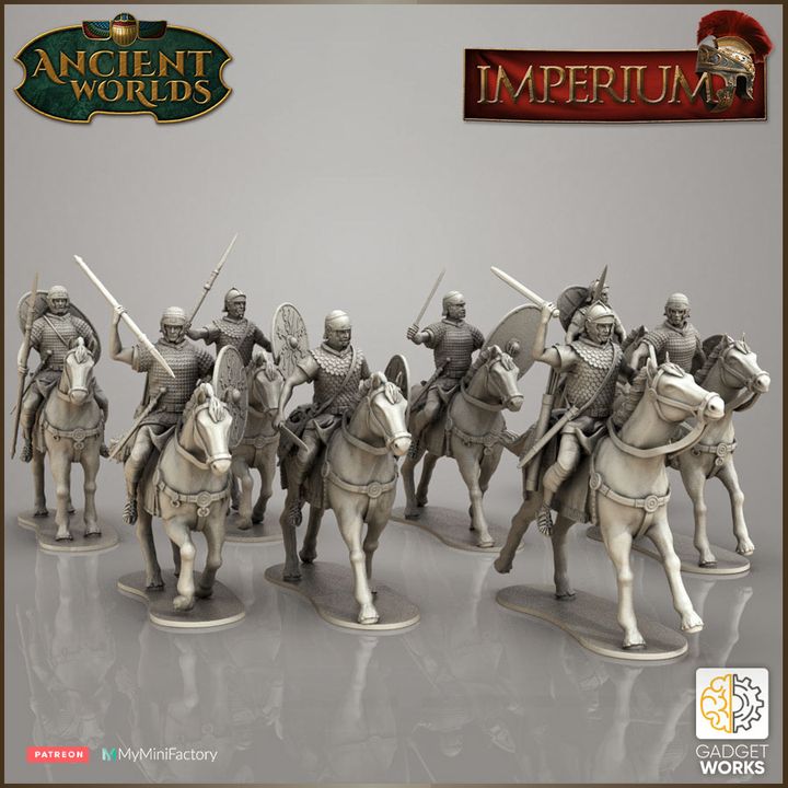 Roman Imperial Cavalry, multiple variations and poses by Gadgetworks Miniatures