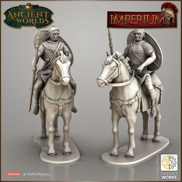 Roman Imperial Cavalry, multiple variations and poses by Gadgetworks Miniatures