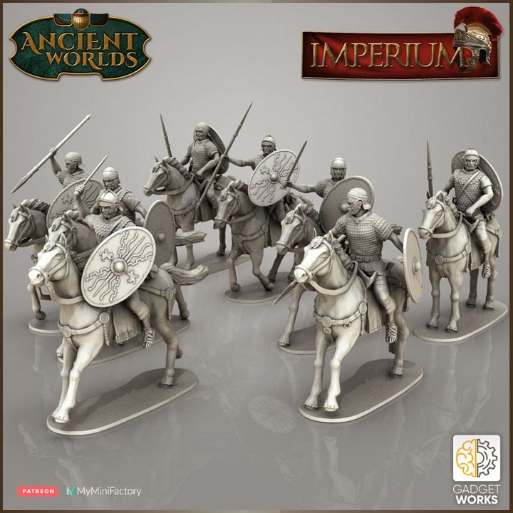 Roman Imperial Cavalry, multiple variations and poses by Gadgetworks Miniatures