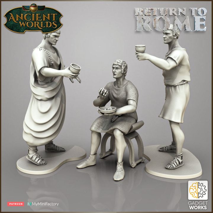 Roman citizens by Gadgetworks Miniatures