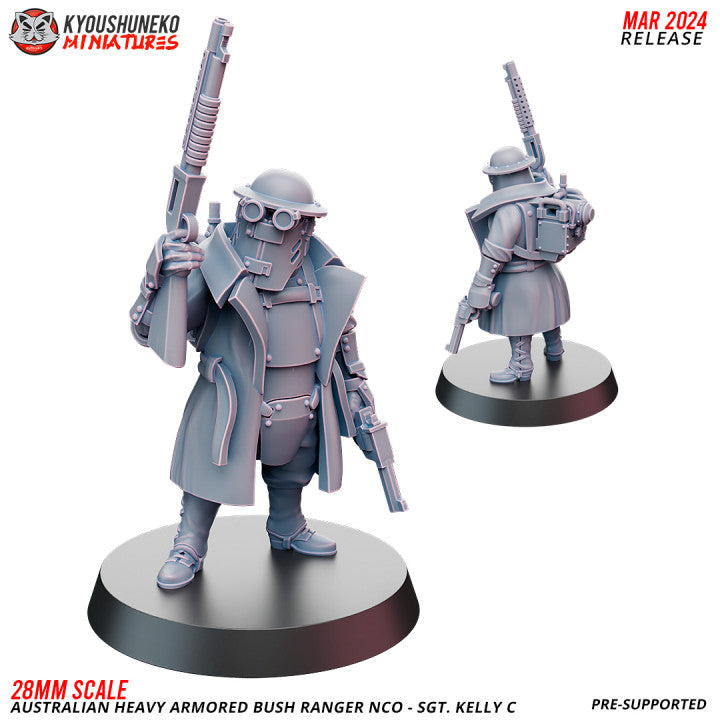 Australian Heavy Armored Bush Ranger NCO SGT Kelly C by Kyoushuneko Miniatures