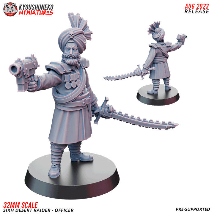 Sikh Desert Raider Officer By Kyoushuneko Miniatures