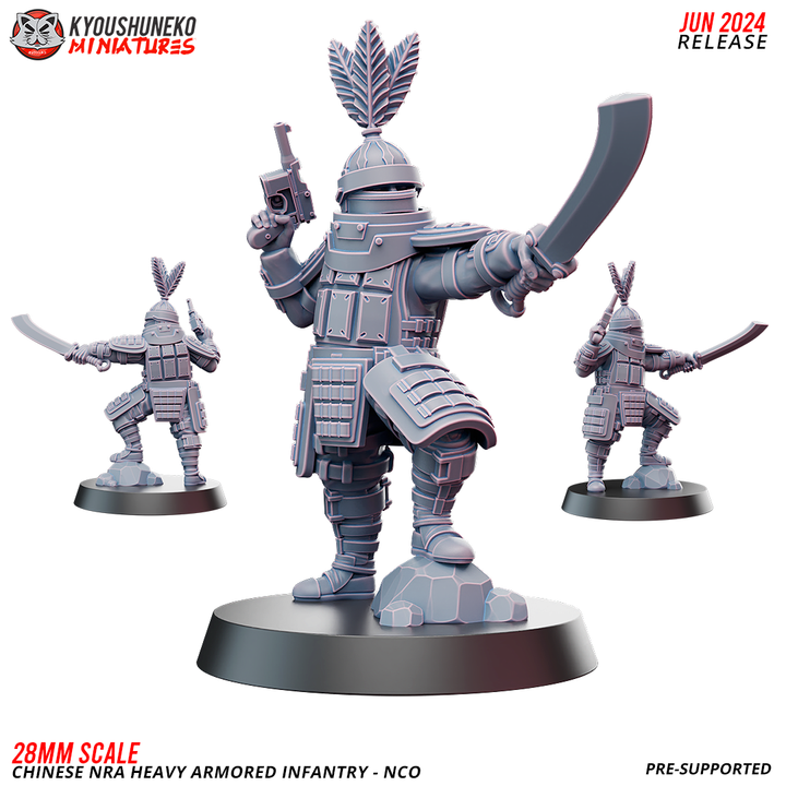 Chinese NRA Heavy Armored Infantry NCO Kyoushuneko Miniatures