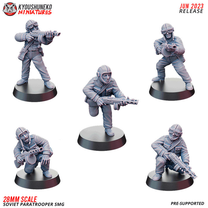 SMG Soviet Paratrooper WW2 By Kyoushuneko Miniatures