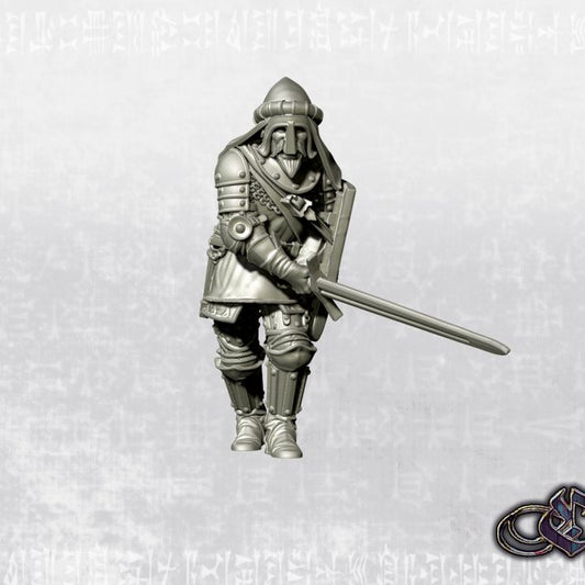 "Man at arm two hand_sword September 2025 - 14th century" by Ezipion miniatures.