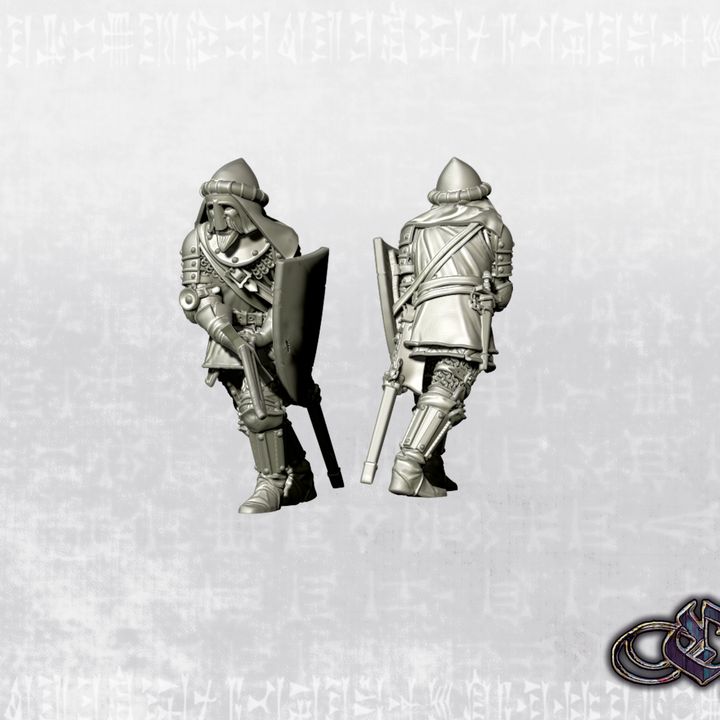 "Man at arm two hand_sword September 2025 - 14th century" by Ezipion miniatures.