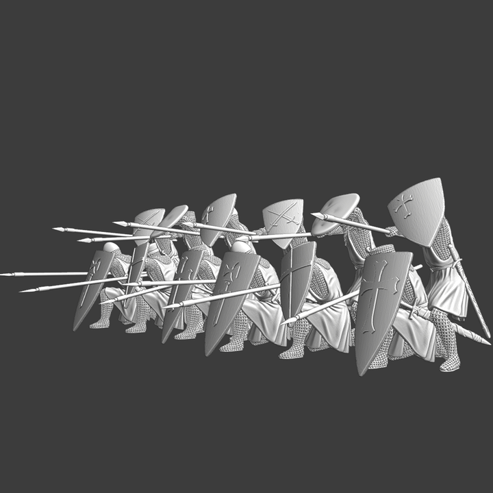 Medieval Crusaders - Shield Wall Formation